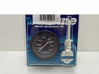 Teleflex marine speedometer kit 75 knots black analogue - 62158e