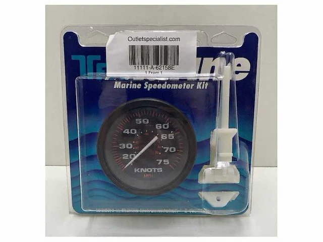Teleflex marine speedometer kit 75 knots black analogue - 62158e - afbeelding 3 van  3