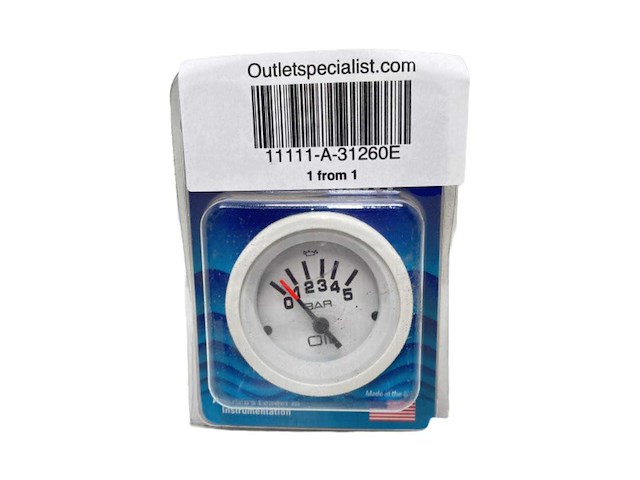 Teleflex oil pressure sensor white 5-bar - 31260e - afbeelding 1 van  4