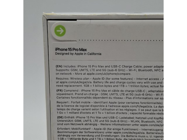 Telefoon, apple, iphone 15 pro max a3106 256gb natural titanium - afbeelding 5 van  7