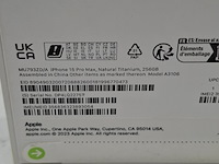 Telefoon, apple, iphone 15 pro max a3106 256gb natural titanium - afbeelding 6 van  7