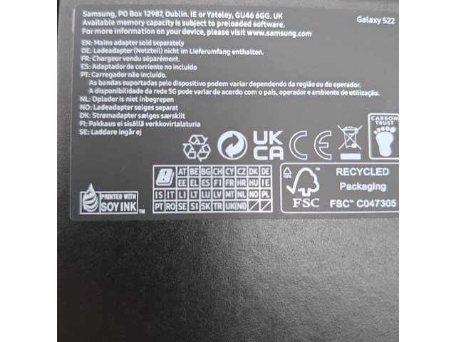 Telefoon, samsung, galaxy s22 sm-s901b/ds - afbeelding 4 van  5