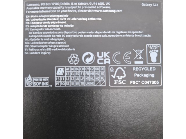 Telefoon, samsung, galaxy s22 sm-s901b/ds - afbeelding 4 van  5