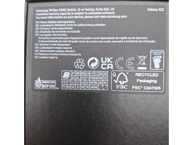 Telefoon, samsung, galaxy s22 sm-s901b/ds - afbeelding 4 van  5