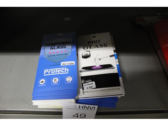 Telefoon screenprotectors in diverse soorten en maten, circa 27 stuks - afbeelding 3 van  3