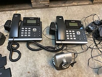 Telefooncentrale yealink sip-t41p met headsets - afbeelding 2 van  7