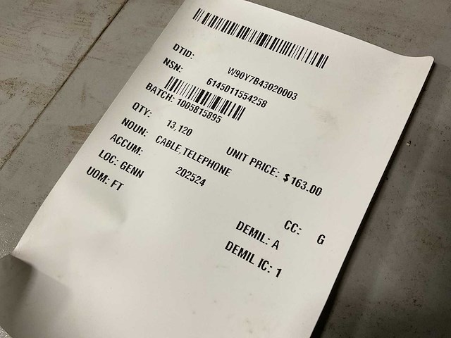 Telefoonkabel op haspel (8x) - afbeelding 3 van  5