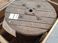 Telefoonkabel op houten haspel - afbeelding 5 van  5