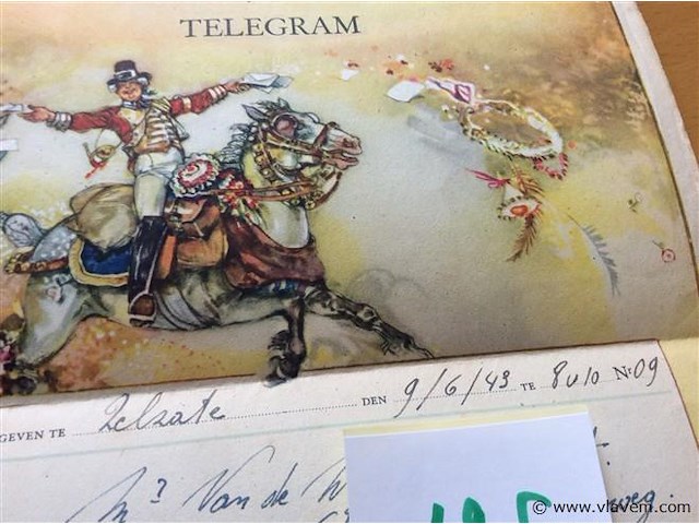 Telegram 1943. - afbeelding 2 van  2