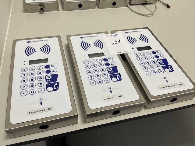 Teleindustria cleanvox-ip tel251td cleanroom-telefoon (3x) - afbeelding 1 van  3
