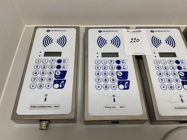Teleindustria cleanvox-ip tel251td cleanroom-telefoon (4x) - afbeelding 2 van  3