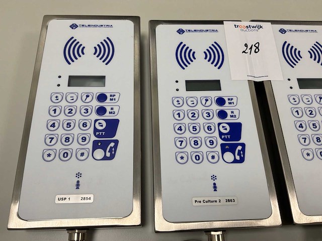 Teleindustria cleanvox-ip tel251td cleanroom-telefoon (5x) - afbeelding 2 van  3