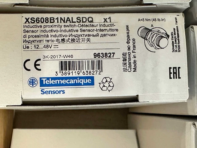Telemecanique - xs608b1nalsdq - partij inductieve naderingssensoren 100 stuks - afbeelding 3 van  3