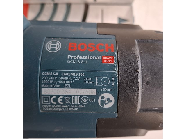 Telescoop-/afkortzaag - 230v, bosch, gcm 8 sjl, 2018 - afbeelding 3 van  6