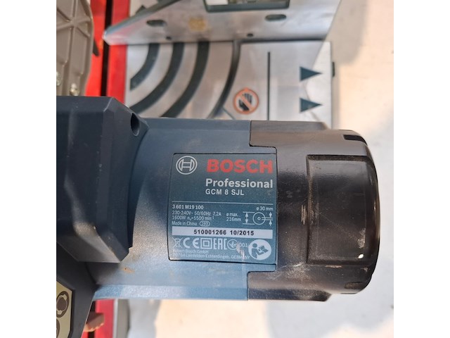 Telescoop-/afkortzaag - 230v bosch, gcm 8 sjl, bouwjaar 2016 - afbeelding 2 van  6