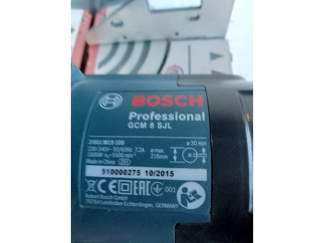 Telescoop-/afkortzaag 216mm 230v~ bosch, gcm 8 sjl, bouwjaar 2016 - afbeelding 4 van  9