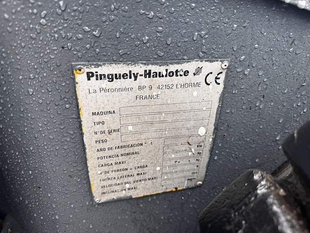 Telescoop hoogwerker haulotte, ha12ip , blauw, bouwjaar 2001, elektrisch - afbeelding 6 van  13