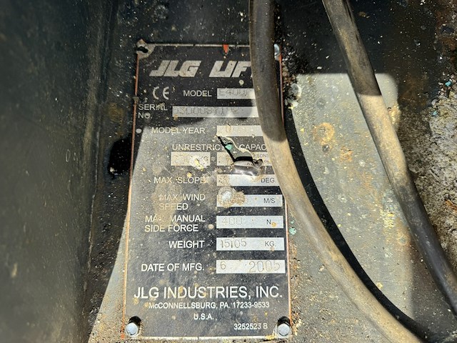 Telescoop hoogwerker, jlg , e400ajpn 15mtr, blauw/beige, 2005, elektrisch - afbeelding 21 van  21