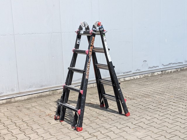 Telescopische ladder 4x 5 treeds - afbeelding 1 van  6