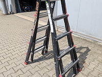 Telescopische ladder 4x 5 treeds - afbeelding 3 van  6