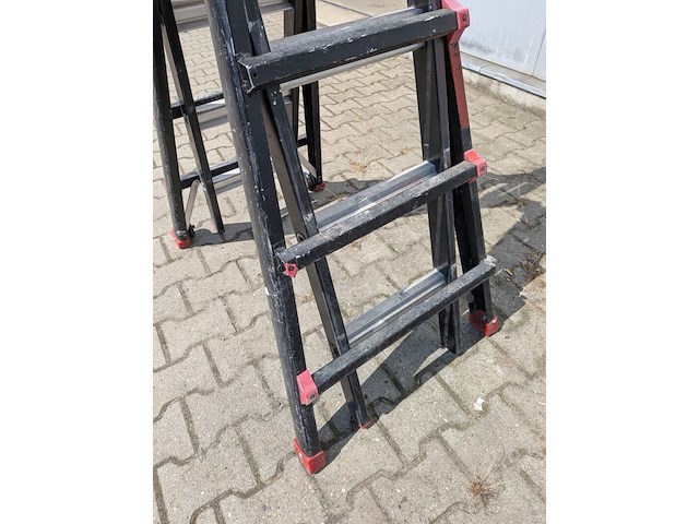 Telescopische ladder 4x 5 treeds - afbeelding 4 van  6
