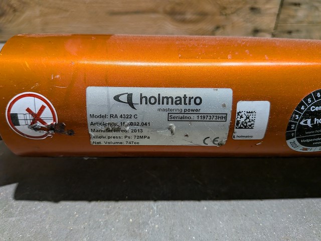 Telescopische ram, holmatro, ra 4322 c, 2013, (s/n: 1197373hh) - afbeelding 5 van  5