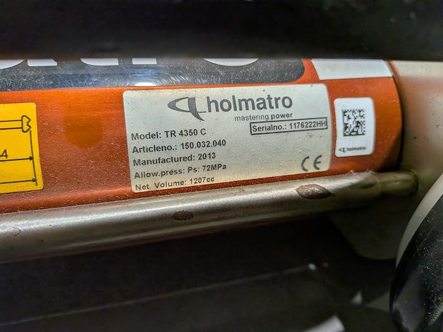 Telescopische ram, holmatro, tr 4350 c, 2013, (s/n: 1176222hh) - afbeelding 5 van  5