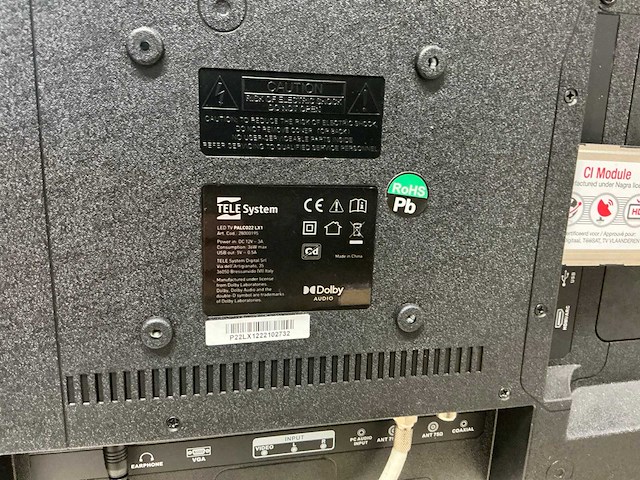 Telesystem palco22lx1 led tv 12/220 volt - afbeelding 3 van  3