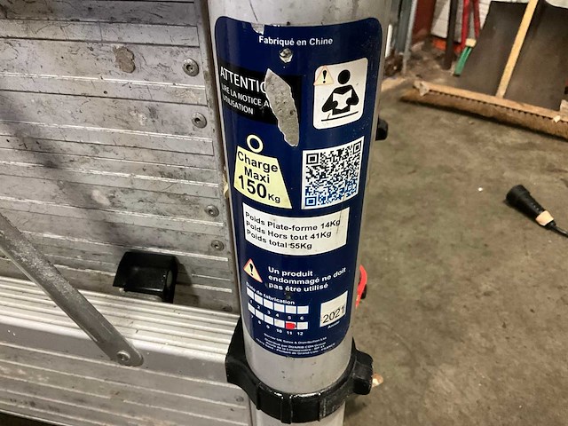 Teletower telescopic telescopische rolsteiger - afbeelding 5 van  6