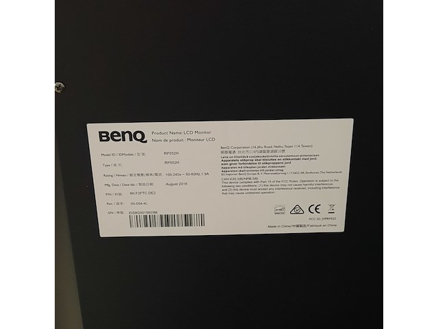 Televisie, benq, rp552h - afbeelding 9 van  10