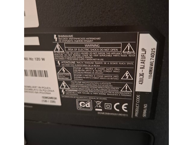 Televisie, lg, 43ul3g - afbeelding 3 van  7