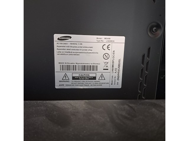 Televisie op standaard, samsung, lh65meb - afbeelding 3 van  9