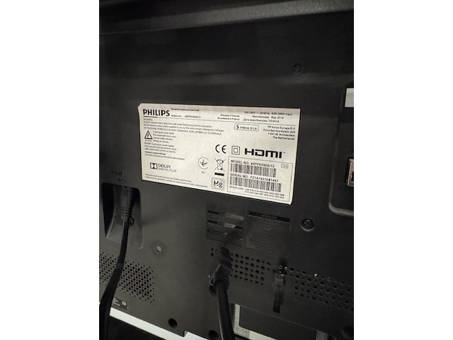 Televisie philips, 48pfk5509/12, zwart, op verrijdbare tv-standaard - afbeelding 4 van  6