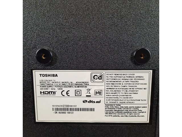 Televisie, toshiba, 43ua2b63dg - afbeelding 5 van  7