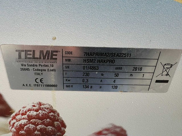 Telme - hakpro hsm 2 - slagroommachine - afbeelding 1 van  1