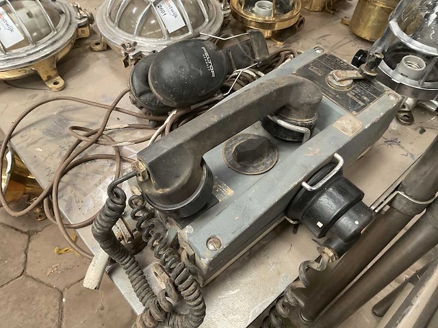 Telos apz-6 vintage ship telephone set - afbeelding 1 van  4