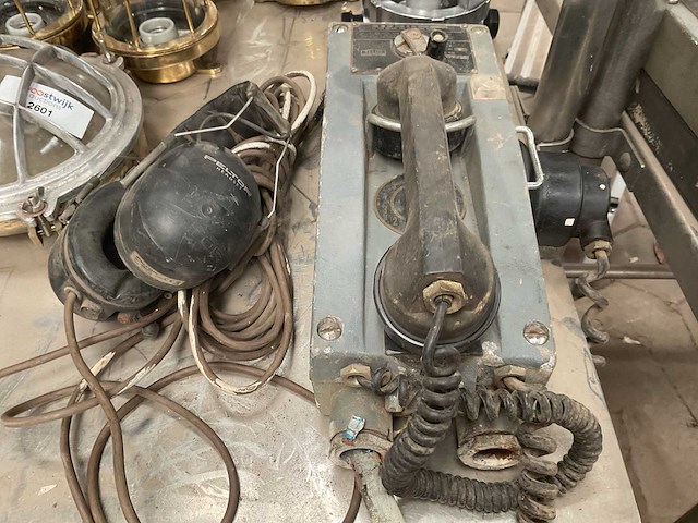 Telos apz-6 vintage ship telephone set - afbeelding 4 van  4