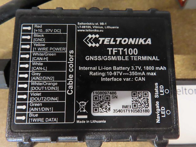 Teltonika - tft-100 - gps tracker (25x) - afbeelding 3 van  3