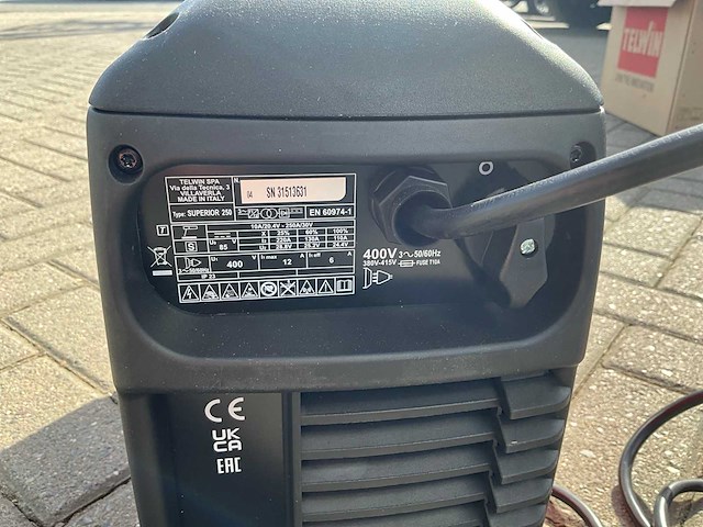 Telwin - superior 250 - lasapparaat electrode & tig - afbeelding 6 van  9