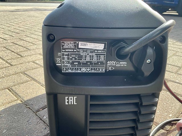 Telwin - superior 250 - lasapparaat electrode & tig - afbeelding 9 van  12
