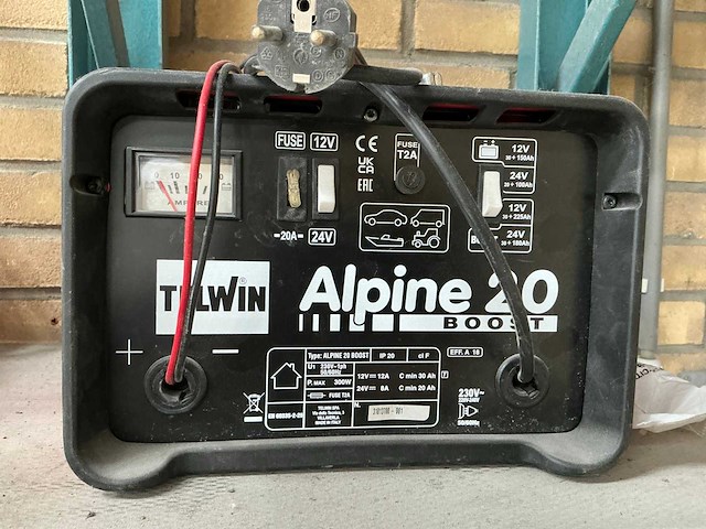 Telwin alpine 20 boost acculader - afbeelding 2 van  3