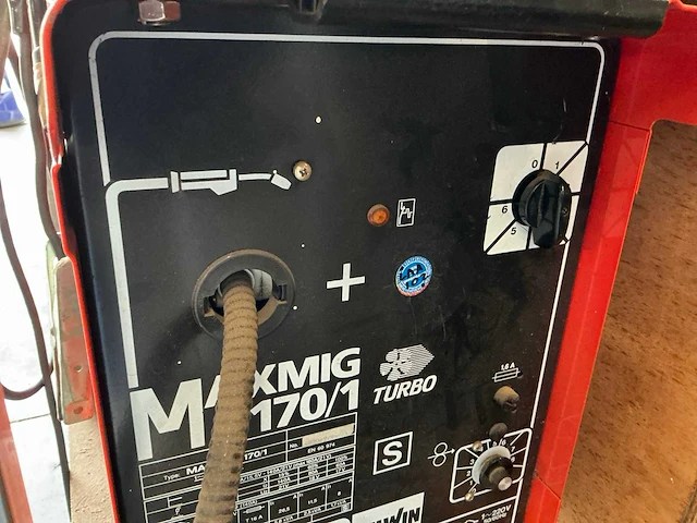 Telwin max mig 170/1 lasapparaat op verrijdbare kar - afbeelding 5 van  5