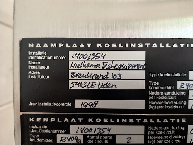 Temperatuur en vochtigheidskamer, tabai espec, accretech, pl-4kp, 1998 - afbeelding 17 van  29