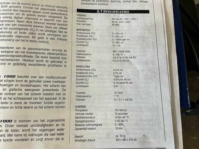Ten innova 1000 vier gas- en roetmeter - afbeelding 3 van  11