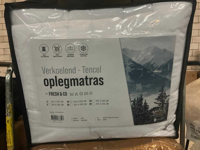 Tencel fresh&co verkoelend 140x200cm oplegmatras (10x) - afbeelding 1 van  3