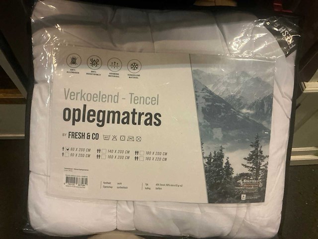 Tencel fresh&co verkoelend 80x200cm oplegmatras (14x) - afbeelding 2 van  2