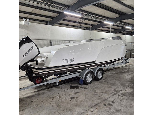 Tender met evinrude h200hlaha buitenboordmotor en tthdub 3500 easyroller boottrailer , salut, 29 - afbeelding 2 van  54