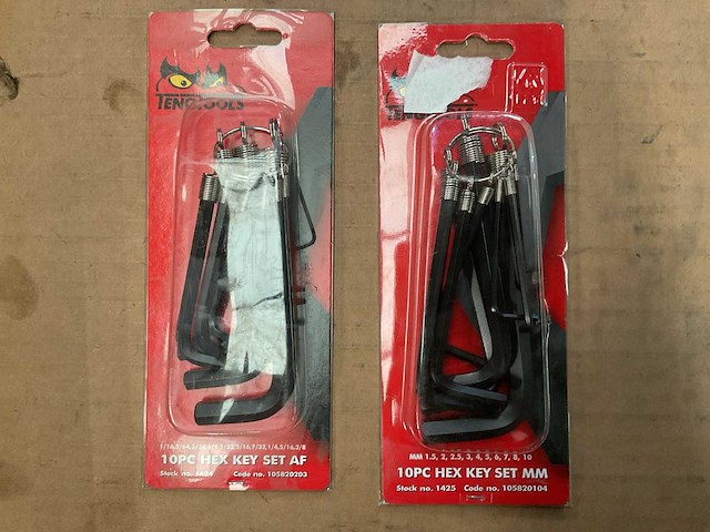 Tengtools inbusset (2x) - afbeelding 1 van  1