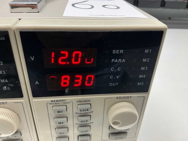 Tenma 72-10495 digital control 0-30volt gestabiliseerde voeding - afbeelding 4 van  5