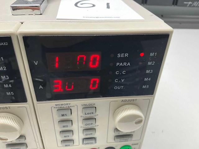 Tenma 72-10495 digital control 0-30volt gestabiliseerde voeding - afbeelding 5 van  8
